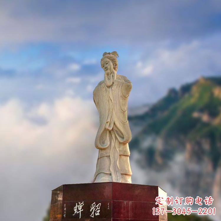 福建中国古代四大美女之貂蝉景观石雕