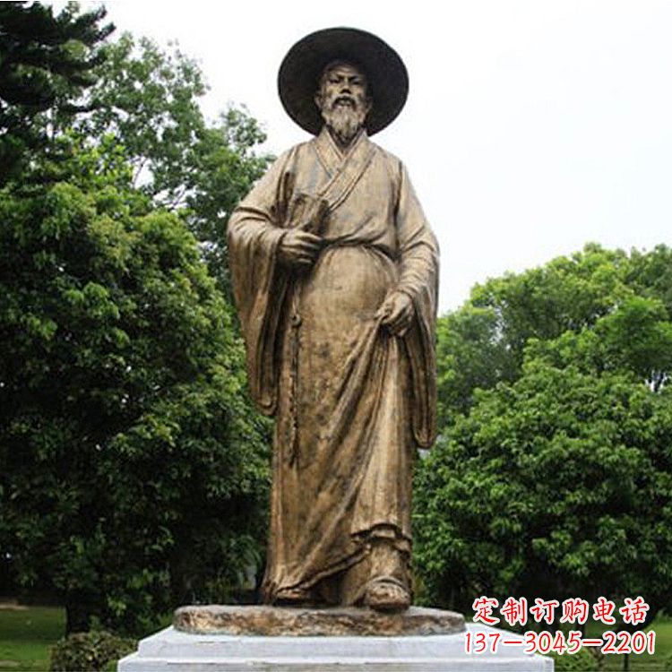 福建中国历史文化名人北宋文学家苏轼苏东坡铜雕像