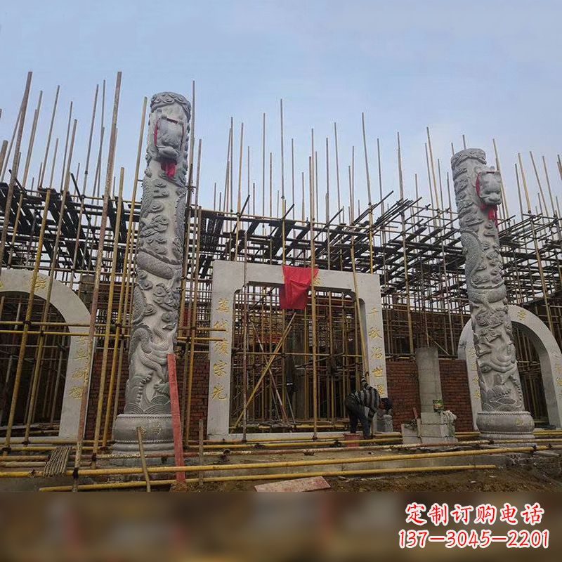 福建中国龙柱石雕