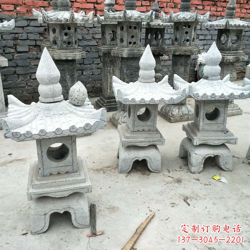 福建中式庭院石雕灯笼