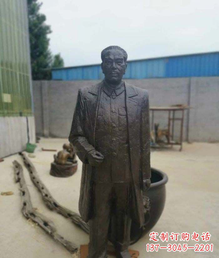 福建周恩来铜雕 (2)