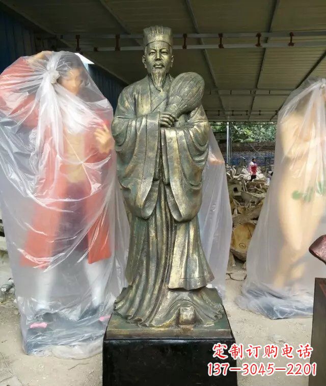 福建诸葛亮古代人物铜雕
