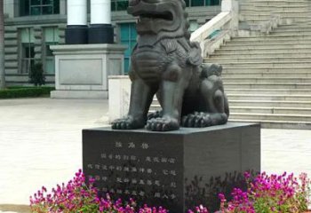 福建獬豸铜雕塑-法院门前神兽动物雕塑摆件