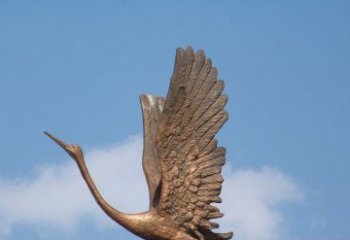 福建展翅高飞的仙鹤动物铜雕
