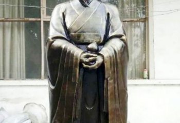 福建中国古代名医扁鹊铸铜雕像半身像