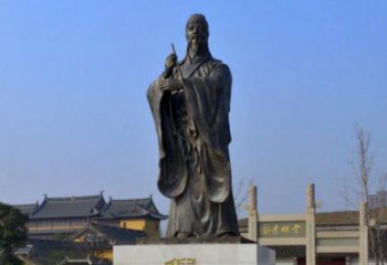 福建中国历史名人元末明初画家诗人倪瓒铜雕塑像