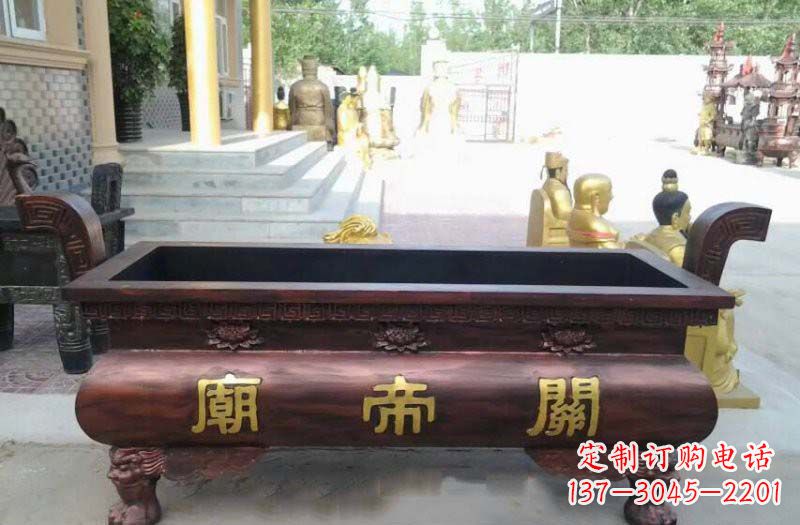 福建铸铜关帝庙香炉