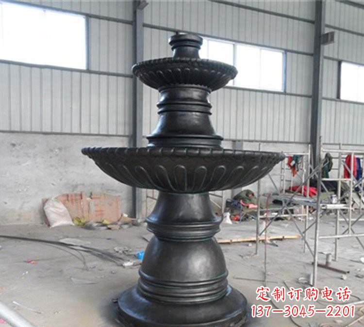 福建铸铜简约双层喷泉