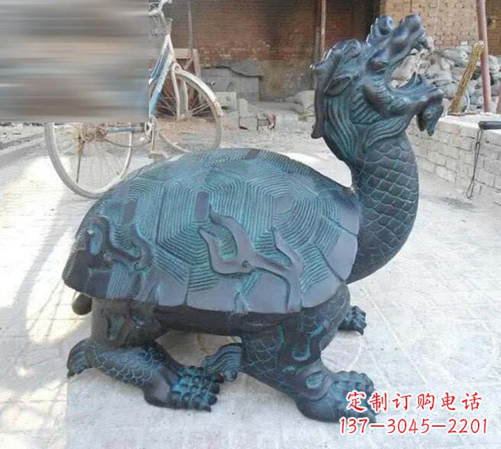 福建铸铜龙龟雕塑222