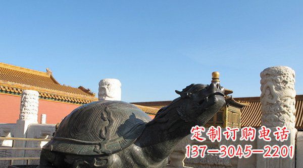 福建铸铜龙龟寺庙神兽铜雕