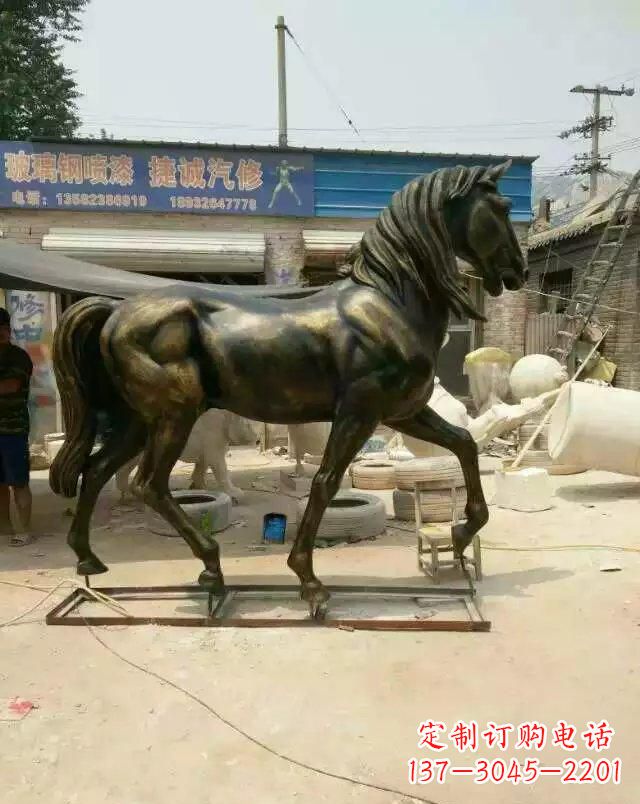 福建铸铜马雕塑