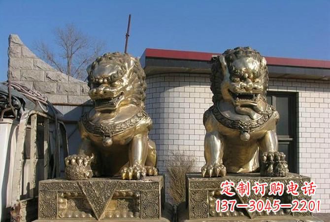 福建铸铜狮子雕塑