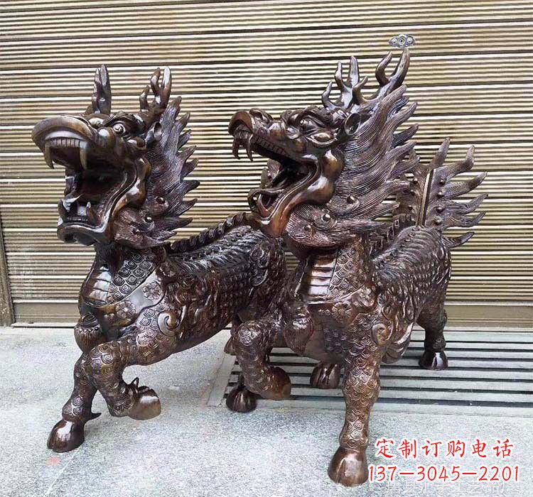 福建铸铜铜麒麟