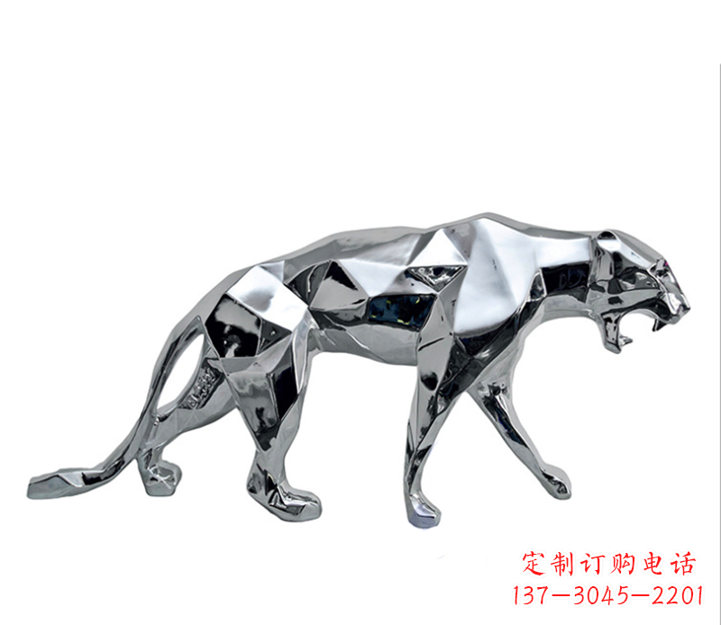 福建豹子雕塑不锈钢