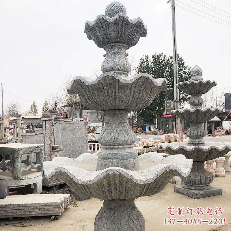 福建自然石雕流水喷泉