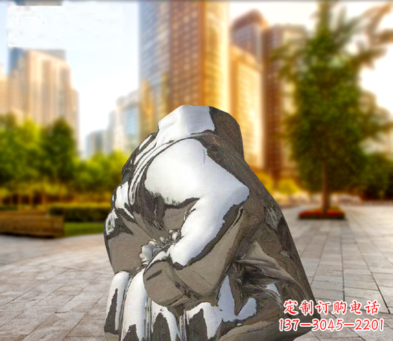 福建广场不锈钢拳头景观雕塑