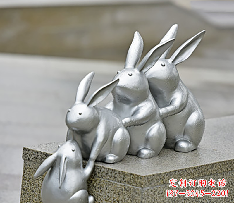 福建兔子雕塑不锈钢