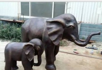 福建铸铜公园大象雕塑