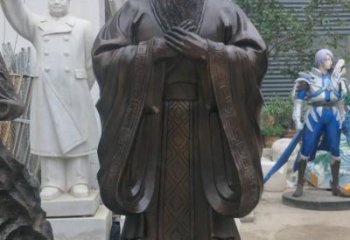 福建铸铜孔子雕塑