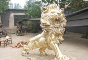 福建铸铜狮子铜雕 (3)