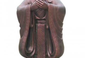 福建紫铜孔子像
