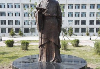 福建祖冲之校园铜雕-纯铜铸造中国古代历史名人著名数学家